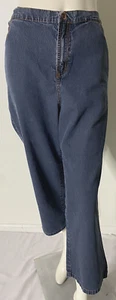 Pantalones de mezclilla elásticos de tiro alto Liz & Me Signature para mujer azul 18 W - Imagen 1 de 7