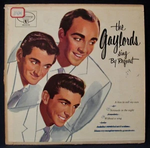 THE GAYLORDS: SING BY REQUEST 1955 Doo Wop 10" Album-MERCURY #MG 25198-Canada - Picture 1 of 4