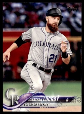 2018 TOPPS JONATHAN LUCROY COLORADO ROCKIES #667 - Image 1 of 2