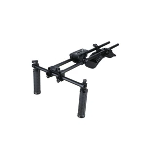CAMVATE Shoulder Rig Mount w/Rubber Grip& QR Baseplate fr Camcorder/HDSLR Camera - Picture 1 of 8