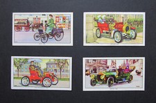 KELLOGGS  FOUR SCARCE VINTAGE 1962 TRADE CARDS   VETERAN MOTOR CARS   1-4-5-9