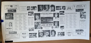 GROSSES VINTAGE BOWMAN GRAU STADIUM SPEEDWAY POSTER 22 X 40 1991 MARKIERUNG 50 JAHRE - Bild 1 von 1
