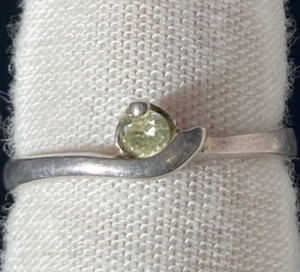 Handgefertigter Ring Sterlingsilber 925 Größe 6 Peridot Edelstein - Bild 1 von 5