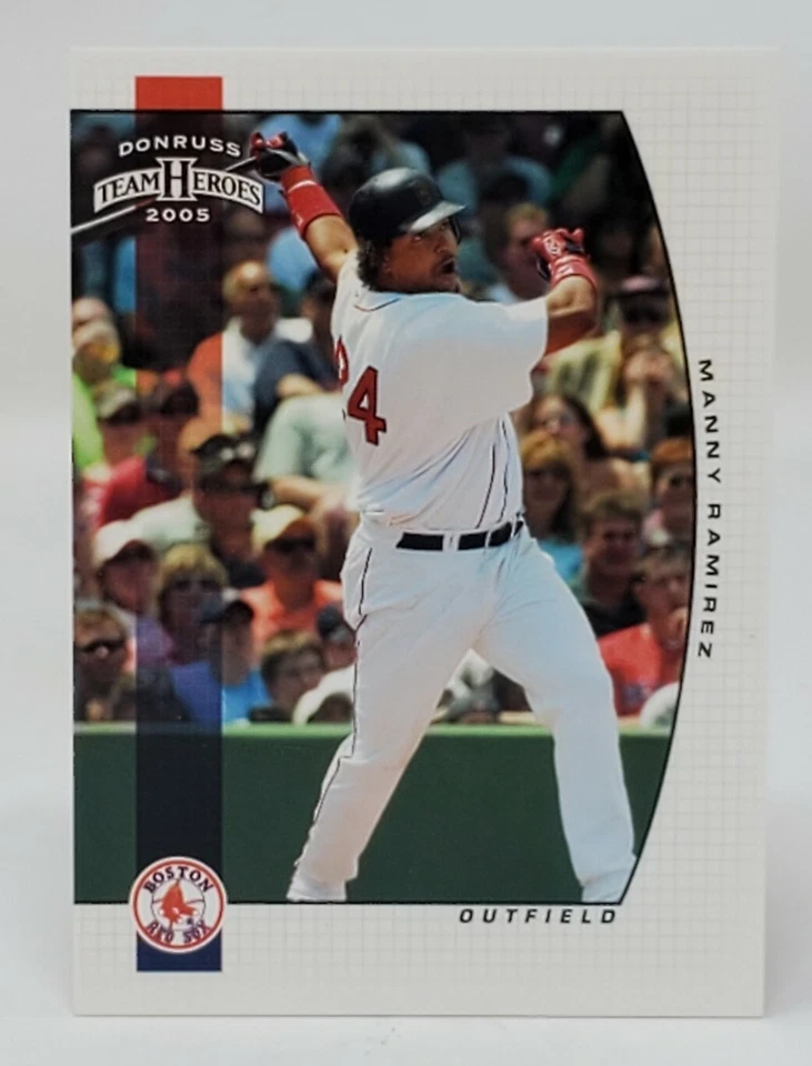2005 Donruss Team Heroes Baseball Card #63 Manny Ramirez - Image 1 of 2