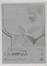 2003-04 Pacific Crown Royale Printing Plate Black 1/1 Dominik Hasek #35 HOF