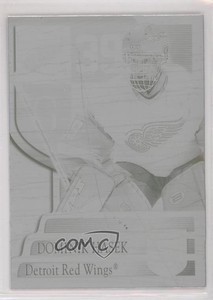 2003-04 Pacific Crown Royale Printing Plate Black 1/1 Dominik Hasek #35 HOF