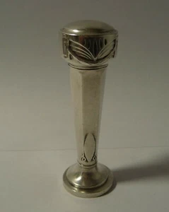 Cachet ancien Art Déco - metal argenté - Foto 1 di 5