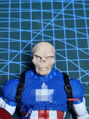 1:12 Red Skull Captain America Head Sculpt Fit 6'' Male Action  Figure Body Doll - Image 1 of 4