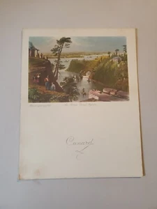 Cunard RMS Queen Mary Dinner Menu Rideau Canal, Bytown March 30 1957 3/30/57 - Picture 1 of 4