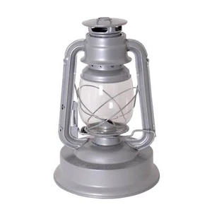 Rayo Royal Kerosene Lantern Indoor/Outdoor Lamp, 11 in Galvanized Steel, Silver - Picture 1 of 6