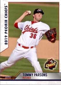 2019 Peoria Chiefs Choice #17 Tommy Parsons Columbus Ohio OH - NM Baseball Card