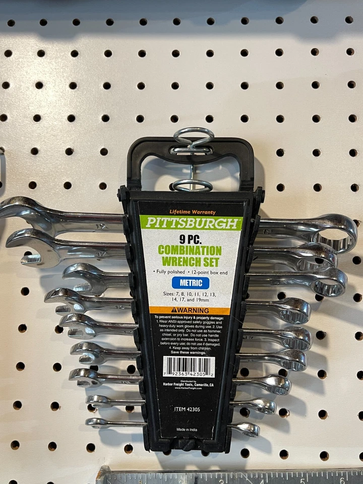 Pittsburgh Professional 9 Piece METRIC   Wrench Set vintage - Image 1 of 1