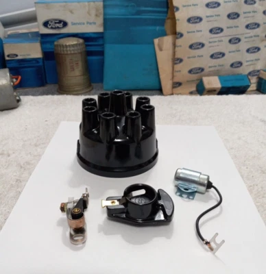 Ford Flathead V8 1949-1953 kit de puesta a punto tapa puntos de rotor condensador Foto 1 de 4