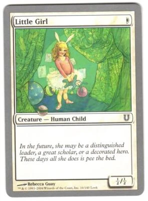 Magic_the_gathering Unhinged Little Girl #16 2004,MTG,LP Common - Image 1 of 2