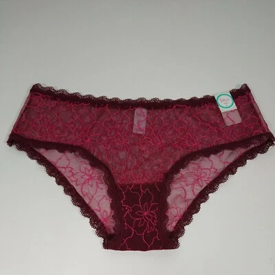 Bragas para mujer talla grande Zinfandel Flirtitude encaje descarado floral malla transparente  Foto 1 de 4