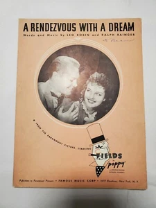 1936 A Rendezvous With A Dream Noten Rochelle Hudson Robin, Rainger Poppy - Bild 1 von 4