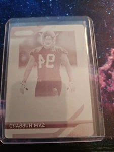 2018 Panini Prizm Sam Hubbard Rookie Magenta Plate  - Picture 1 of 2