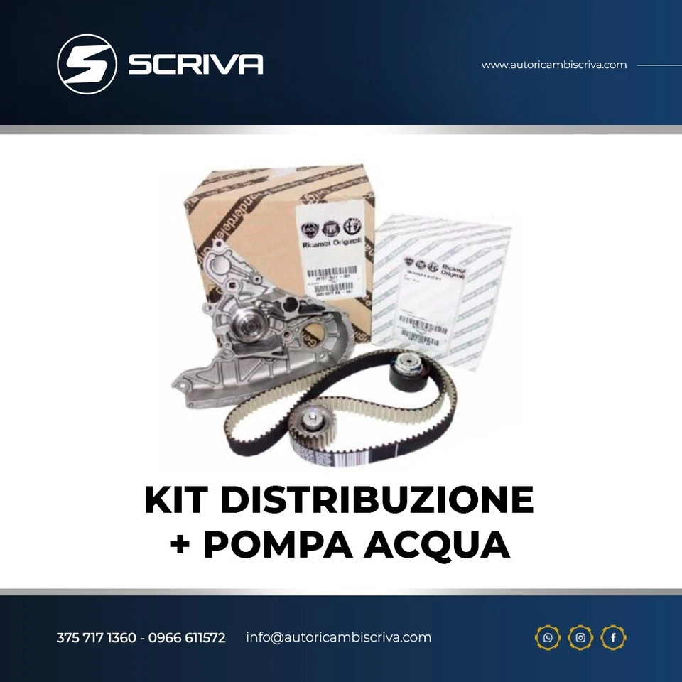 KIT CINGHIA DISTRIBUZIONE POMPA ACQUA ORIGINALE IVECO DAILY III IV 2.3 MULTIJET - Imagen 1 de 1