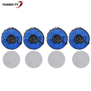 Oxford Cloth Tyre Cases And Tyre Bags,Package of 4,Blue With Black Handle 600D - Picture 1 of 15