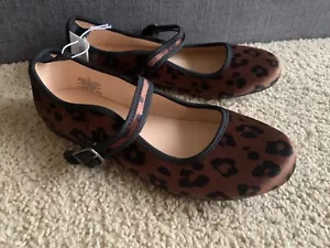 NEW NIP Old Navy Mary Jane Ballet Flats Leopard Brown Black US Shoe Size 5 - Picture 1 of 8