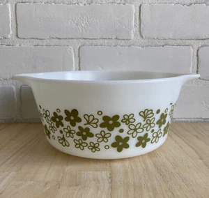 VINTAGE PYREX 474-B Spring Blossom 1 1/2 Qt Mixing Bowl /casserole BAKING DISH - Picture 1 of 11