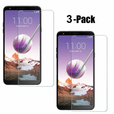 3 件装 适用于 LG X Charge/X Power 2/Fiesta LTE 钢化玻璃 透明屏幕保护膜 — 第 1/4 张图片