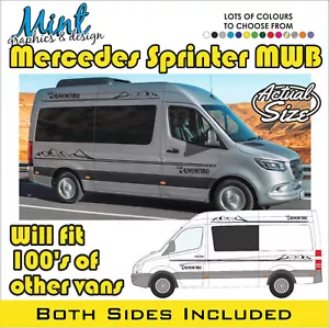 MWB MERCEDES SPRINTER Wohnmobil Aufkleber Aufkleber Van Grafik KEIN P&P 087 - Bild 1 von 4