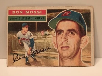 1956 Topps Don Mossi #39 Cleveland Indians espalda blanca en muy buen estado **Envío gratuito** Foto 1 de 2