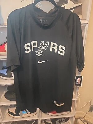 San Antonio Spurs Nike Authentic  75th Anniversary Short Sleeve Size Large-Tall  - Image 1 of 4