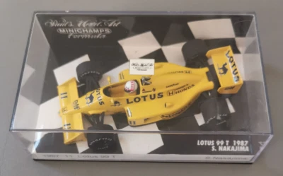 Minichamps Paul’s Model Art Formula Lotus 99 T 1987 S.Nakajima Sammlermodell - Bild 1 von 4