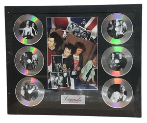 SEX PISTOLS MEMORABILIA FRAMED PICTURE PRESENTATION DISC SET LEGENDS OF MUSIC - Picture 1 of 8
