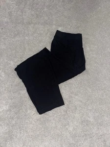 Pantalón Eileen Fisher Petite Pequeño Negro Pierna Recta Viscosa Spandex - Imagen 1 de 9