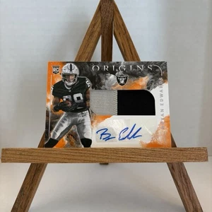 Parche Bryan Edward 2020 Panini Origins Auto #’d 2-Clr RC Raiders Carolina del Sur - Imagen 1 de 3