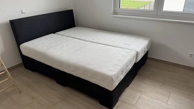 Box Spring Bett Tony 160x200, Kunstleder, Inkl. Matratze und Optional Mit Topper - Bild 1 von 4