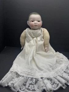 1923 Bye Lo Baby Doll Grace S Putnam, 14" testa di moro orig sottovestiti. - Foto 1 di 12
