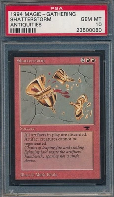 Antiquities Shatterstorm PSA 10 Graded Magic MTG (0080) - Image 1 of 3