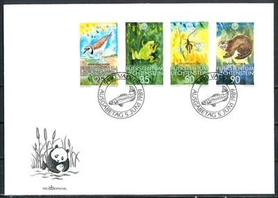 LIECHTENSTEIN COVER 1989 World Wildlife Fund - Animals - FDC - Image 1 of 2