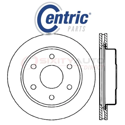 Centric C-TEK Disc Brake Rotor for 1988-1991 GMC K1500 4.3L 5.0L 5.7L 6.2L xe Foto 1 de 4