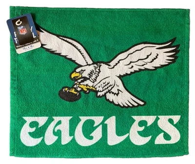 Philadelphia Eagles RETRO Kelly Green Rally Towel 15” X  18”  - WinCraft NFL NWT - Image 1 of 4