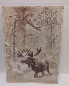 The Peters Cartridge Co. Remington  Hunting MOOSE TIN Metal Sign 16" H x 12"W - Picture 1 of 3