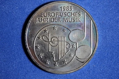 1985 F Germany European Year of Music 5 Mark Coin #M23423 - Image 1 of 2