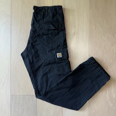 Carhartt WIP Cargo Pants 32 Black Military Workwear Ripstop New York Streetwear - Image 1 of 4