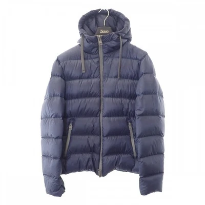 HERNO Used Water Repellent PI0676U_12361_9206 Puffer Jacket Nylon Navy 52 Men' - Image 1 of 4