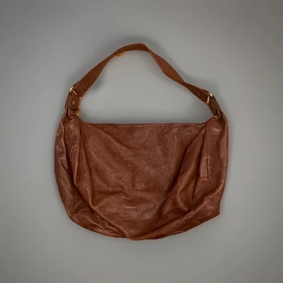 Bolso Hobo Il Bisonte Vintage Cuero Marrón Hombro Gran Capacidad Italia Foto 1 de 4