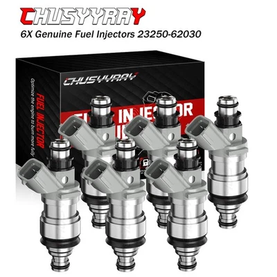 NUEVO Juego de inyectores de combustible (6) 23250-62030 PARA 1992-1993 Toyota Camry 3,0 L V6 Foto 1 de 4