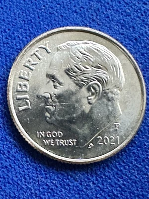 2021 P BU Roosevelt Dime DDo & DDR With Die Cracks Errors & Filled In A's. - Image 1 of 4