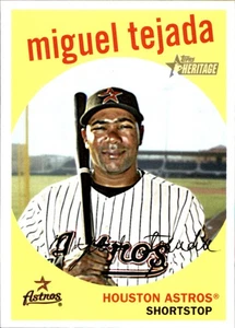 Miguel Tejada 2008 Topps Heritage #C215 Astros FREE SHIPPING AutographDen - Picture 1 of 2