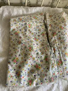More details for so pretty vintage dan river dantrel non iron muslin single/fitted floral sheets