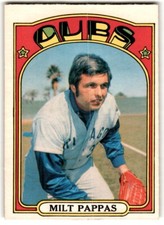 1972 O-Pee-Chee Milt Pappas #208 Chicago Cubs