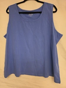 D&Co Denim + Company Women's 3X Shirt Blue Tank Top- New without Tags - Picture 1 of 3